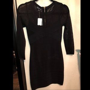 XS Bebe little black bandage dress NWT